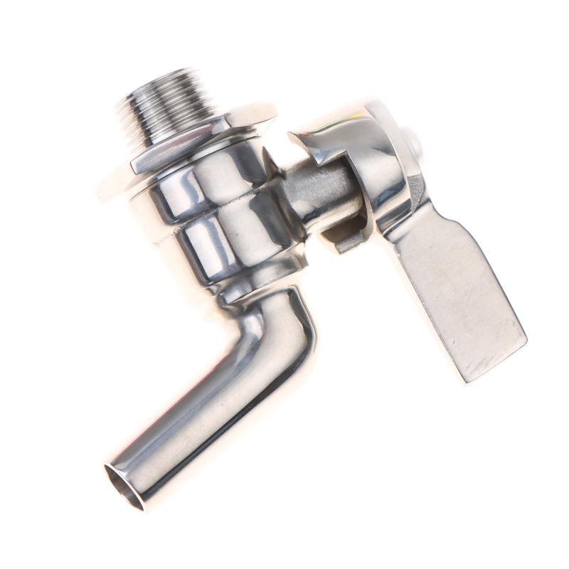 §1 PCS Stainless Steel 3/8" Beverage Dispenser Faucet Tap Spigot Cold Beer Drink Juice Wine Faucet