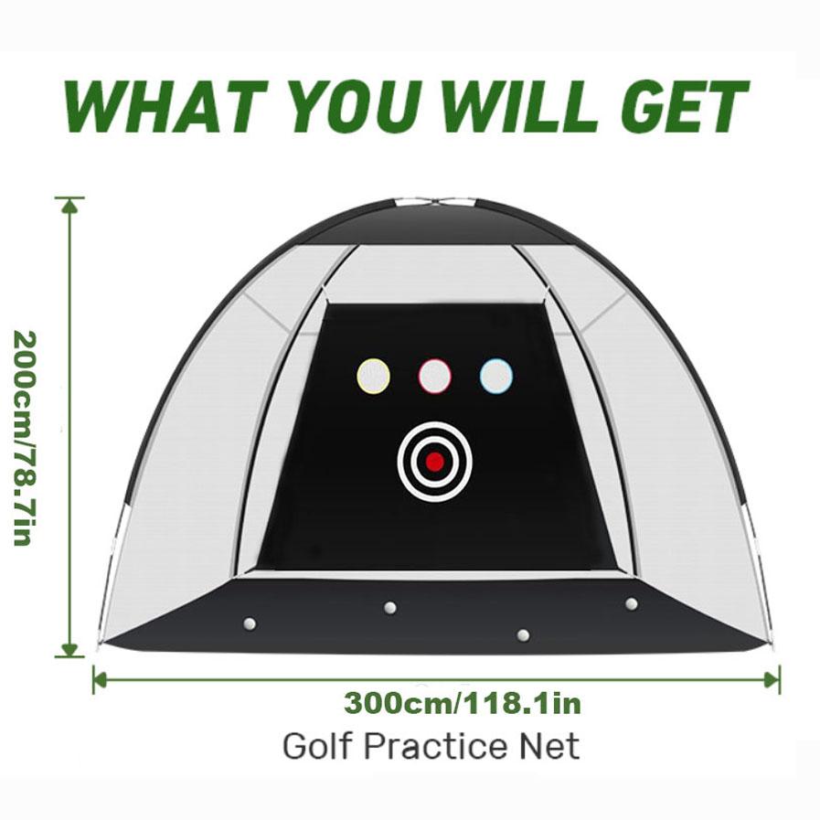 Durable Golfing Net for Backyard Driving Swing Outdoor, 10x7FT Practice Hitting Nets Easy to Install, Gifts for Golfing Lovers