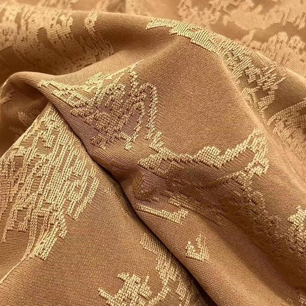 Yiquan 220g Retro West Lake Chinese Jacquard Knit Fabric, Three-dimensional Drape