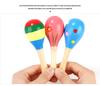 20cm Wooden Baby Grasping Maraca: Educational Sound Toy & Hand-Shaking Instrument for Grasping Training.