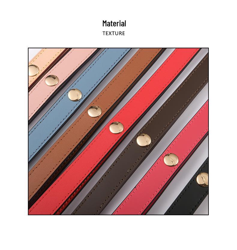 MHS-C-38 Adjustable Three-Speed Brown Women's Underarm Bag with Rivet Shoulder Strap, 26 Wash Bag Transformation.