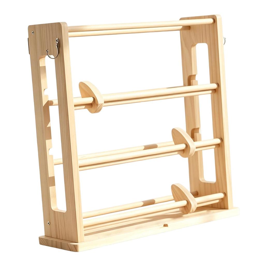 Wood Ribbon Organizer Display Sewing Thread Stand Lightweight Spool Holder Dispenser for