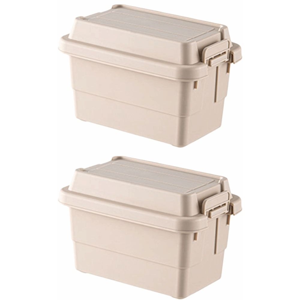 2 Pcs Waterproof Outdoor Storage Box PP Multifunctional Storage Box  Camping Activities