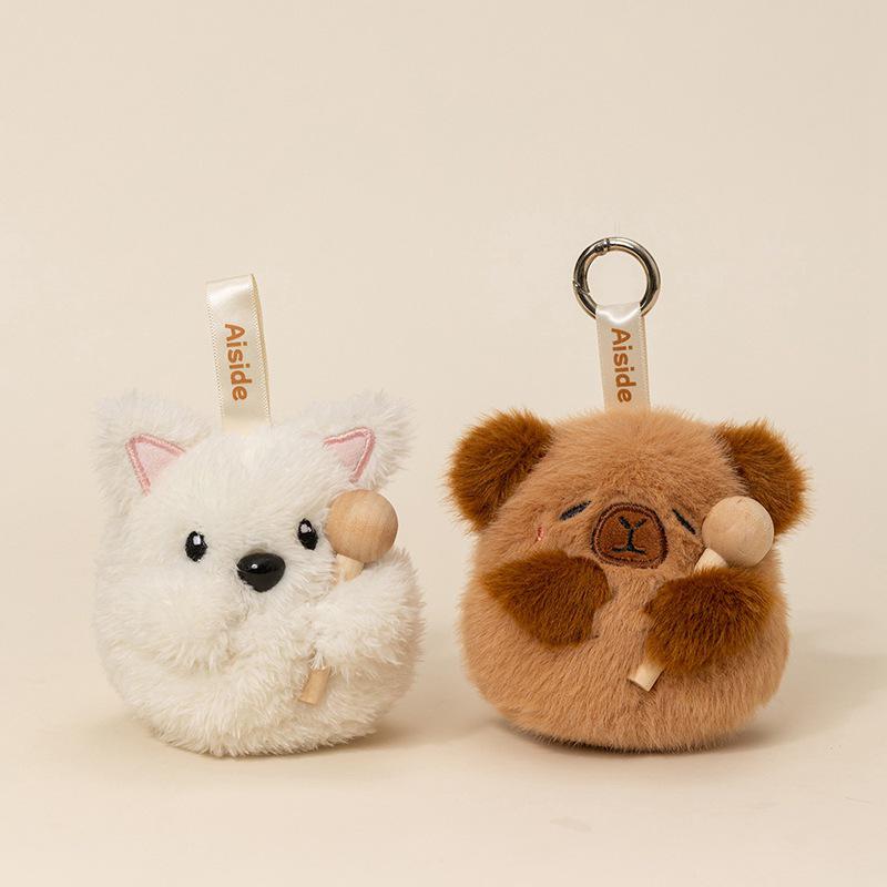 Esdeath Holzfisch Puppe Schlüsselanhänger - Plüschgeschenk für Mädchen & Freunde, Taschenanhänger, Stressabbau Spielzeugornament.