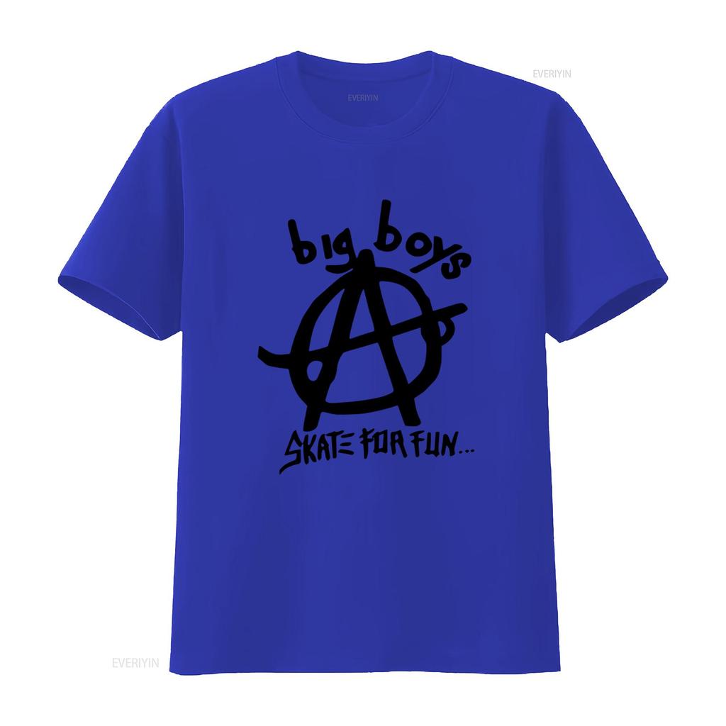 Big Boys Punk Band T Shirt Skate for Fun Design Trendy Streetwear Lovers Vintage Washed Top For Everyday Wear Graphic Fashion