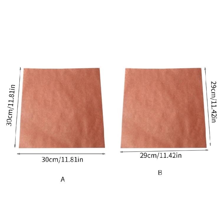 Set of 50 Functional Oil Absorbing Sheet Practical Airfryers Parchment Paper