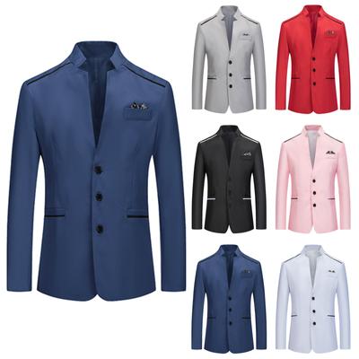 Herren Casual Business Hochzeit Langarm Knöpfe Slim Fit Anzug Mantel Jacke