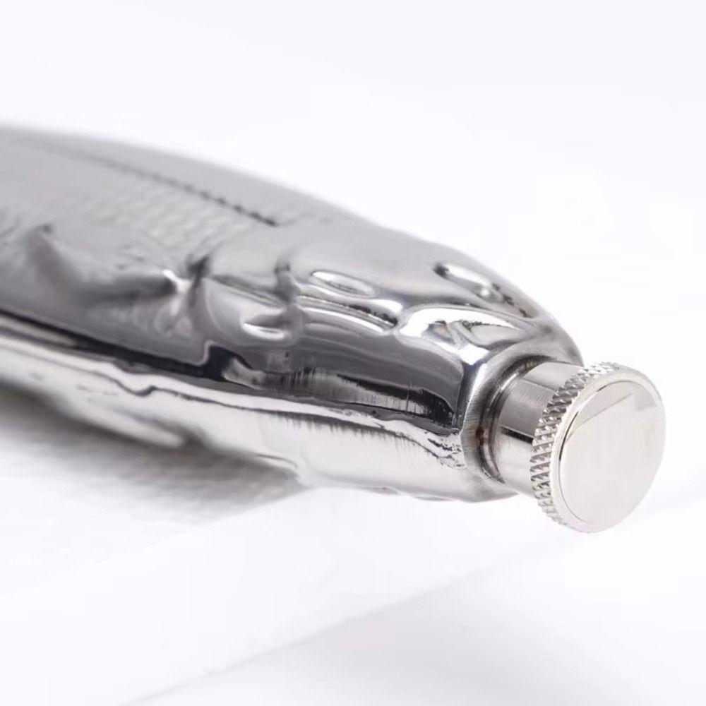 304 Stainless Steel Liquor Flask Anti-slip Drinking Bottle Portable 3oz Hip Flask