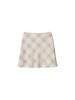 Gijun Essential Check Mini Skirt Olive Green
