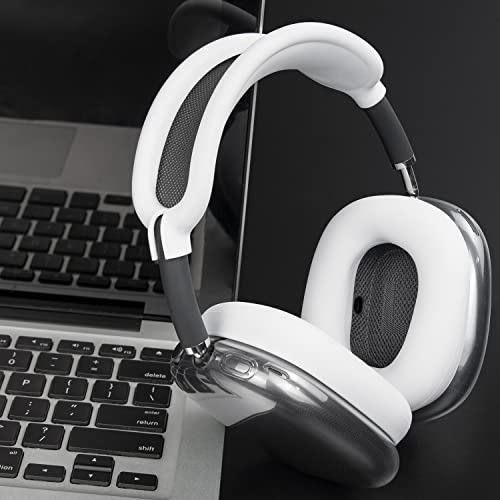 SOULWIT Protective Accessories for AirPods Max: TPU Cover + Headband Cover + Earpad Case - Multi-Sided Protection Kit - Scratch-Resistant, Sweat-Resis