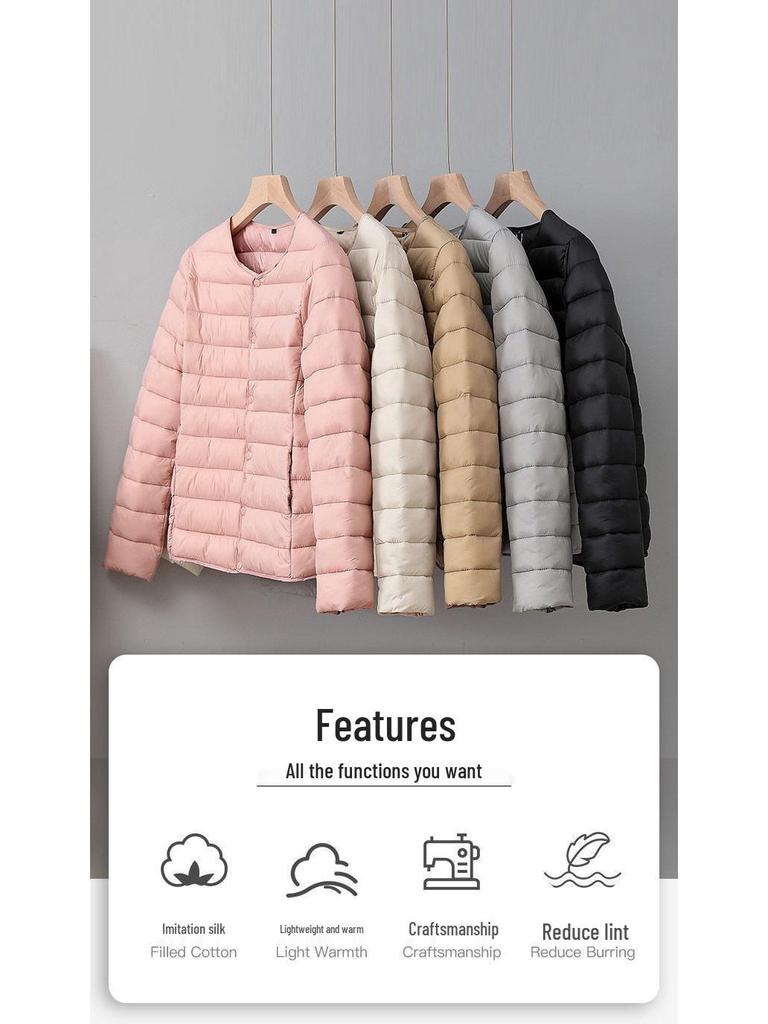 2025 Damen Herbst/Winter Leichte Daunen Baumwolljacke - Kurz, Warm, Koreanische Slim-Fit Mode