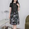 ZANZEA Women Casual Round Neck Short Sleeve Floral Dress