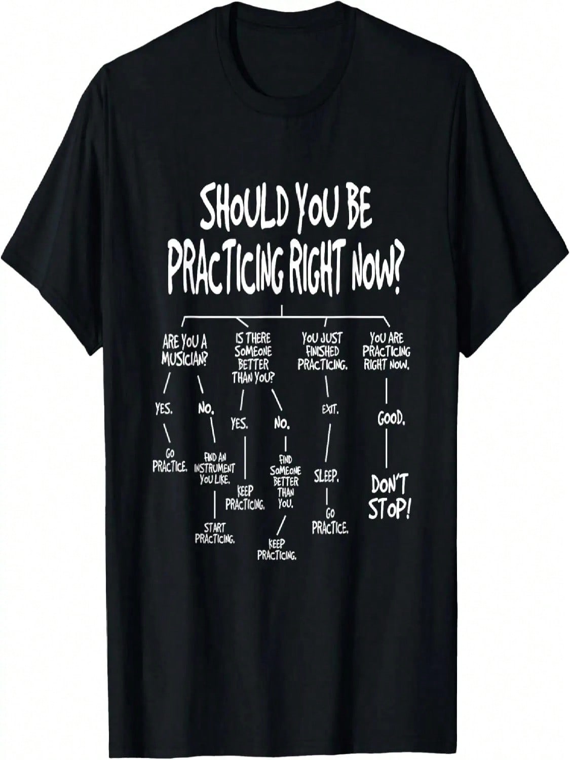 Music Practice Instrut Algorithm Funny Christmas Gift T-Shirt S