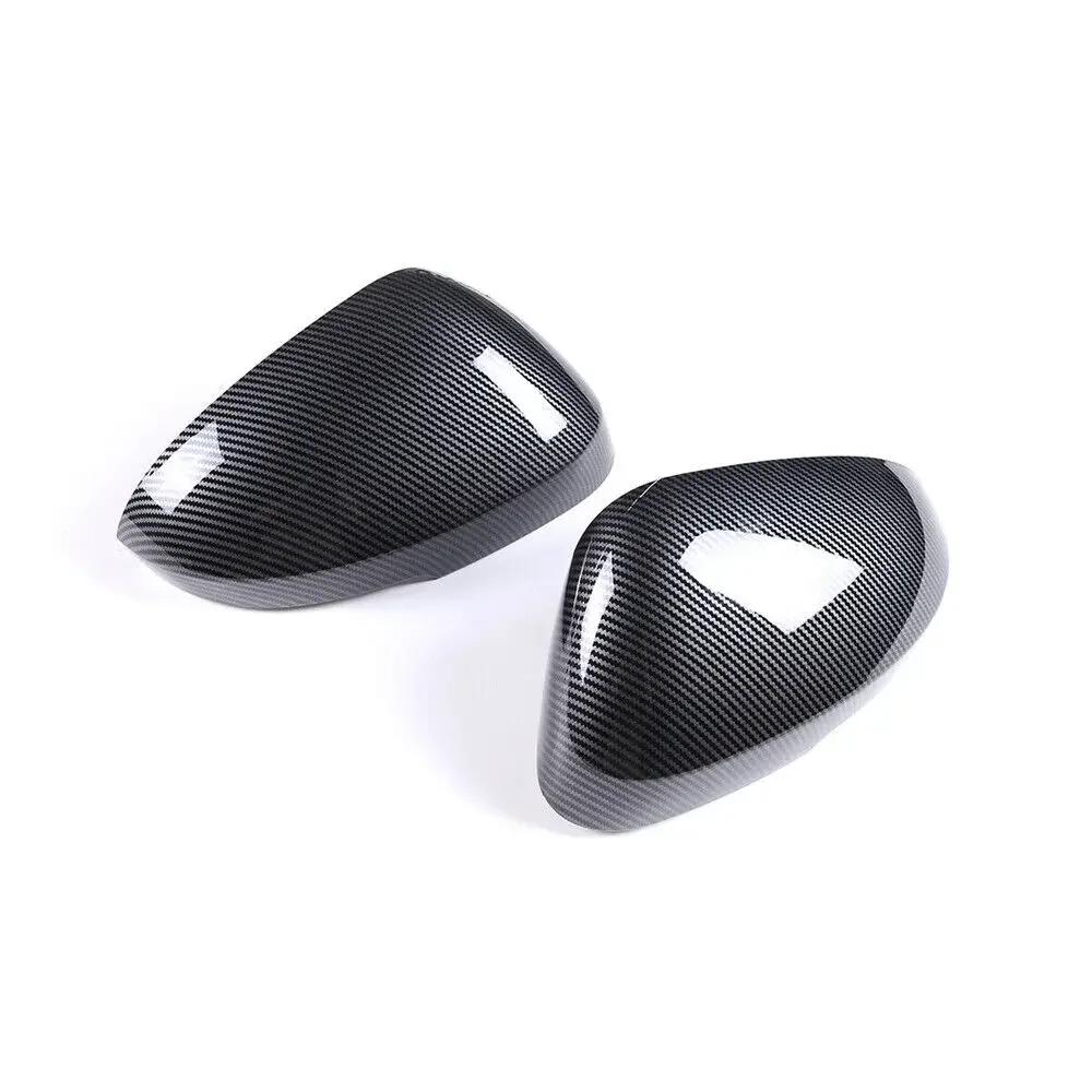 For Mitsubishi Outlander 2022 2023 Car Sticker Rearview Side Mirror Cover Wing Cap Exterior Door Rear View Case Trim Carbon Auto