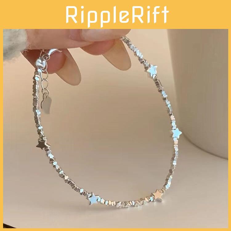 Star Silver Trendy Fragment Bracelet Elegant Beaded Design Perfect For Gift
