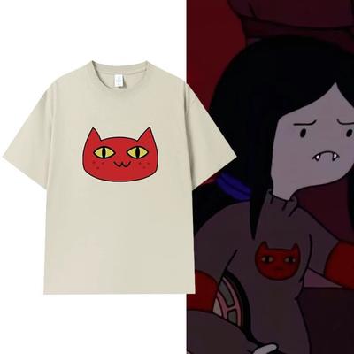 Dobrodružná figurína Marceline Marcy Americký pár Krátký rukáv Anime Periferní Čas na dobrodružství Tričko pro muže ženy v létě