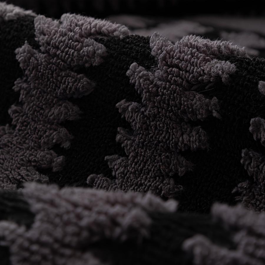 Geometrische Linien Jacquard Weich Verdicken Getuftetes Fleece Sofa Handtuch Decke für Wohnzimmer Überwurf Maschinenwaschbar Tierfreundlich