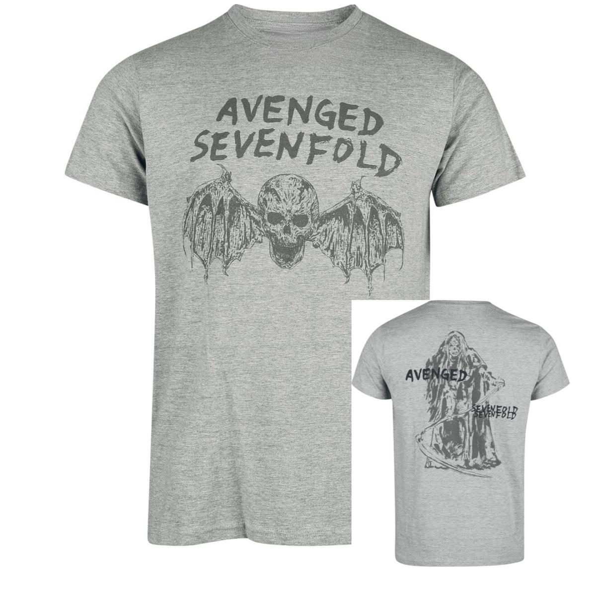 Bat Avenged Sevenfold T-Shirt Men Women Metal Rock Band Graphic Tee 100% Cotton Summer Streetwear Top S разноцветный