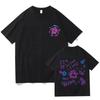 League of Legends Jinx Y2K Graffiti Monster Double Sided BOOM POW Graphic Print Oversized Streetwear Harajuku T-Shirt Top for Anime Game Fans