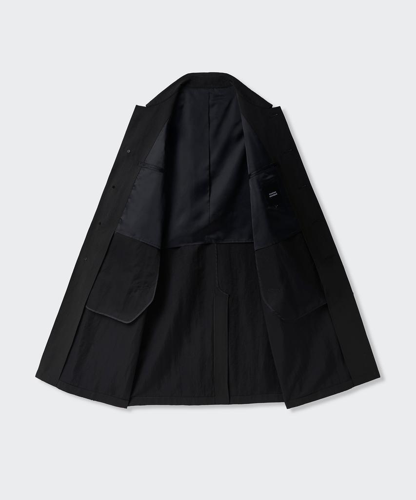 Musinsa Standard [City Workers] Karmor Single Trench Coat [Black]