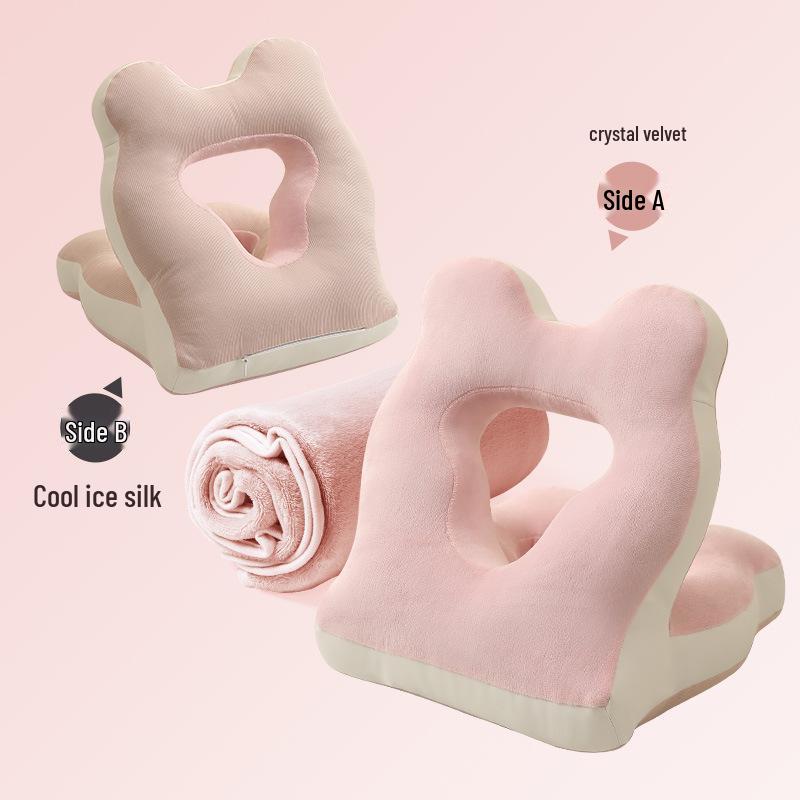 Office Nap Double-Sided Pillow for Desk or Face-Down Sleeping