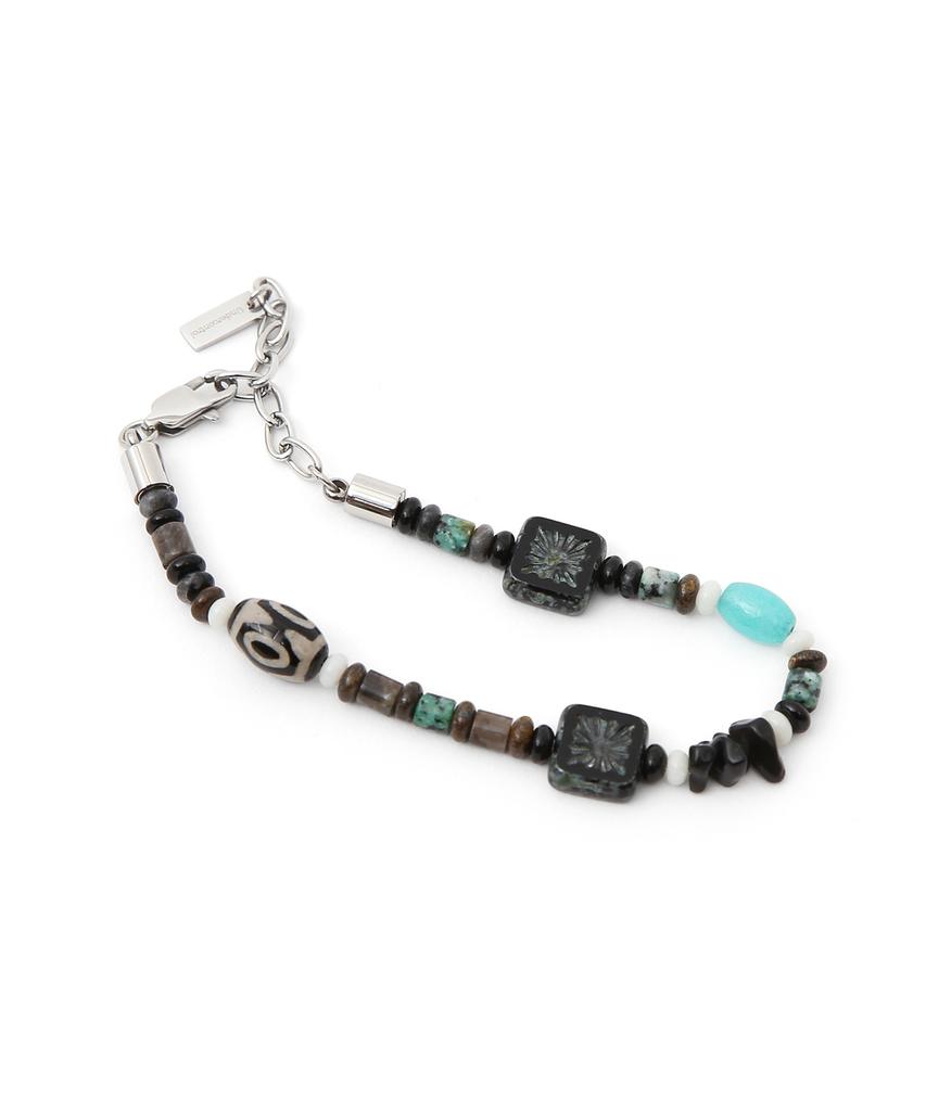 Undercontrol Czech Beads Oriental Pattern Adjustable Steel Bracelet Czech Beads / Stone Bracelet / Br