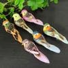 6/5pcs Garden Landscape Decor Simulation Birds Photography Props with Clip Foam Feathers Birds Colorful Home Decor