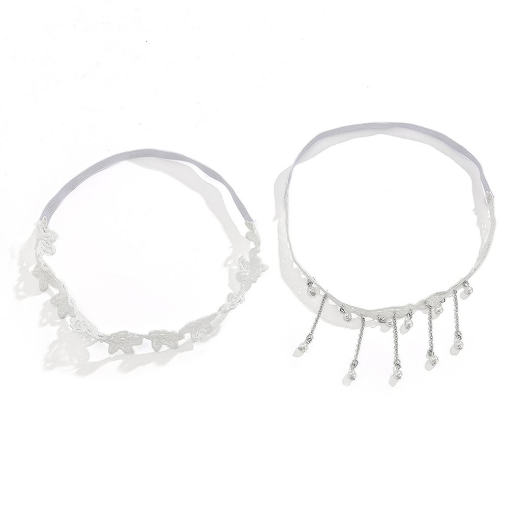 Accessories Gothic Dark Wind Thorns Rose Elastic Thigh Chain Sexy Lace Strap Fringed Leg Ring