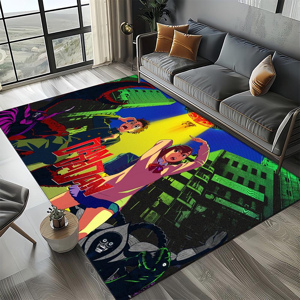 3D DAN DA DAN Anime Cartoon Teppich für Wohnzimmer Schlafzimmer Zuhause Sofa Dekoration, Kinder Spiel Rutschfeste Bodenmatte Geschenk