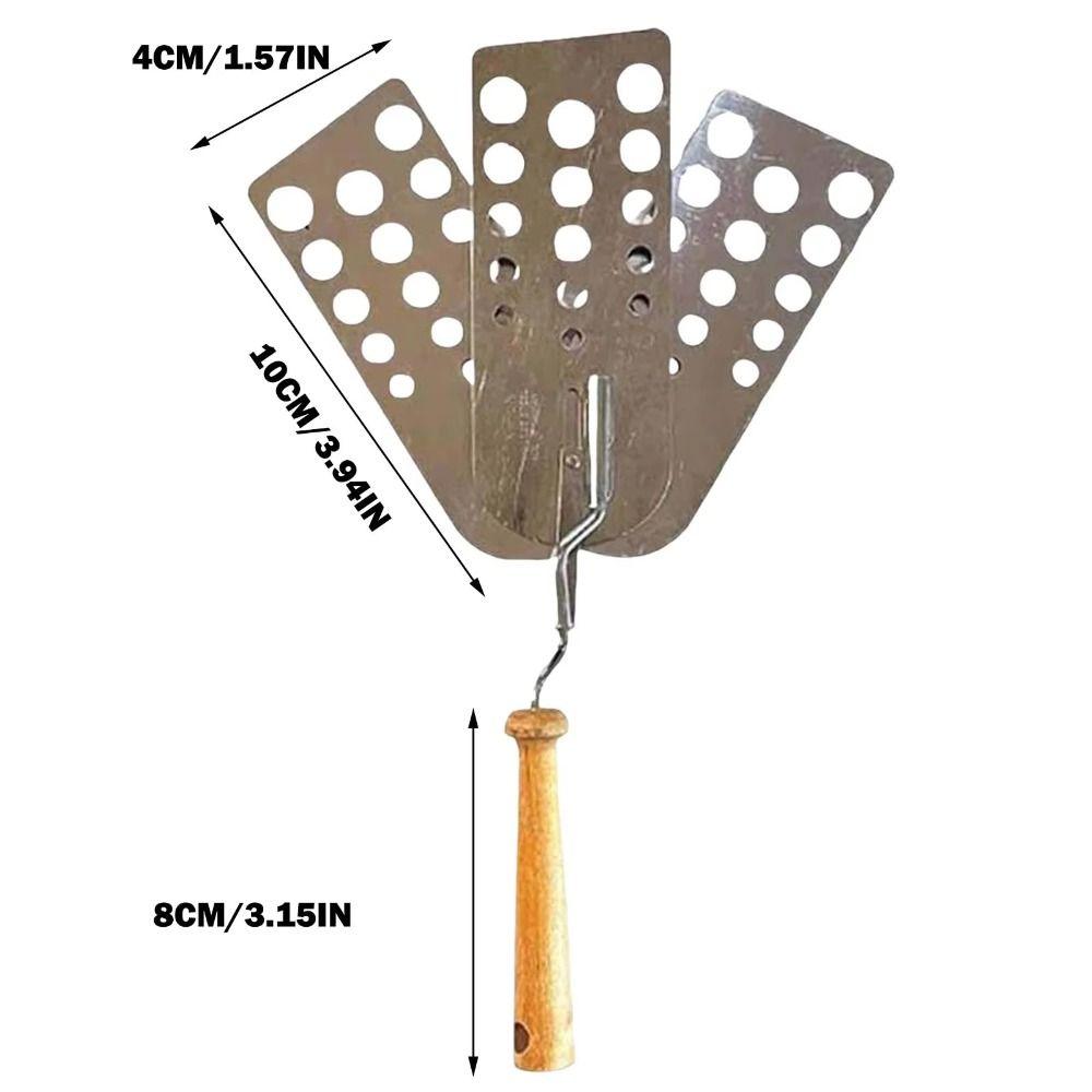 Expandable Hot Meat Patty Scraper Creative Three-panel Design Grill Tool  Outdoor Cooking