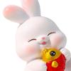 Statue Bunny Figures Decoration Sculptures for Living Room Office Lantern Festival Housewarming