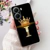 For Xiaomi Poco X7 Pro 5G Case Cute Crown Letters Cover Clear Silicone Soft TPU Phone Case For Xiaomi PocoX7 Pro Poco X7Pro Bags