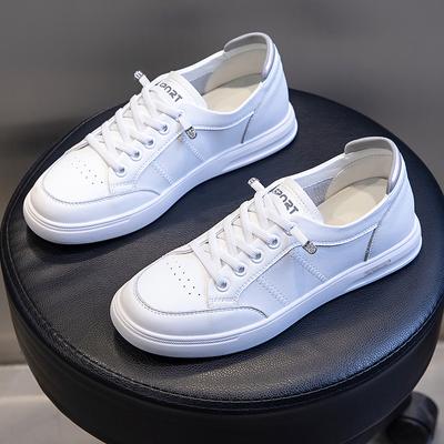 Grote Maat Dames Sneakers Herfst Leer Licht Wit Sneaker Vrouwen Platform Gevulkaniseerde Schoenen Lente Casual Ademende Sportschoen