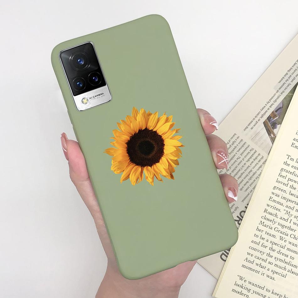 For Vivo V21 Case V2066 V2050 Soft Silicone Cute Painted Cover For Vivo V21E V 21 4g 5g Phone Cases Shockproof Bumper Slim Funda