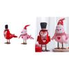 Valentine's Day Decoration Glowing Bird Decor Standing Animal Doll Statue Window Ornament for Holiday Party Supplies