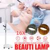16X Diopter LED Magnifying Floor Stand Lamp Magnifier Glass Ligth Len Facial Light 220v-240V