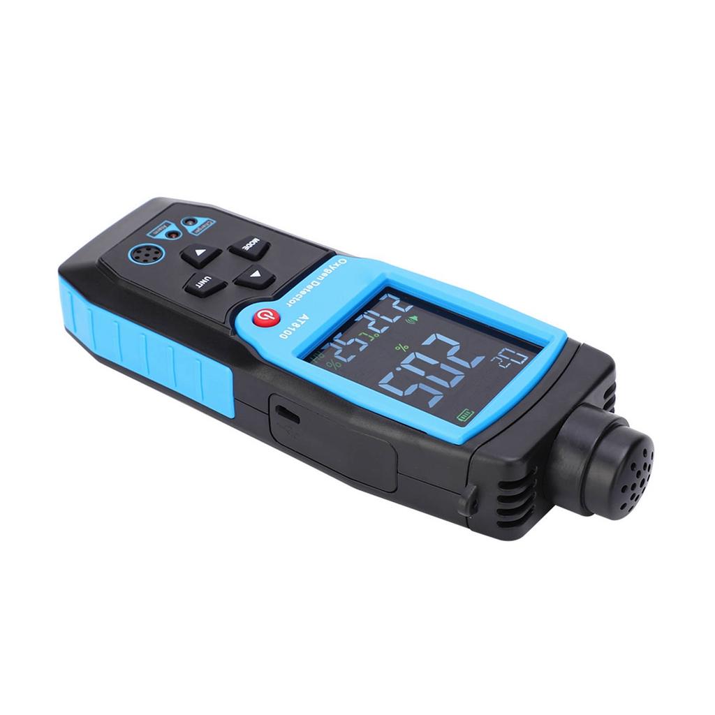 AT8100 Hochpräziser Sauerstoffdetektor Handheld Smart Sensor Sauerstofftester Messbereich 0‑25 Prozent