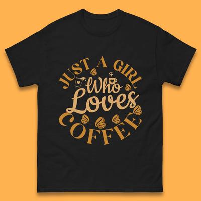 T-shirt 'Po prostu dziewczyna, która kocha kawę' Damskie Topy Koszulki