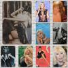Amanda Lear Vintage Metal Tin Signs Posters Decor Retro Metal Plaque Wall Art Decor for Garage Bar