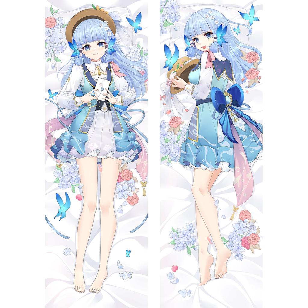 2023 neue Ayaka Haut Genshin Impact Kamisato Ayaka Fontaine Springbloom Missive Cosplay Umarmung Körper Kissen Fall Kissenbezug Abdeckung