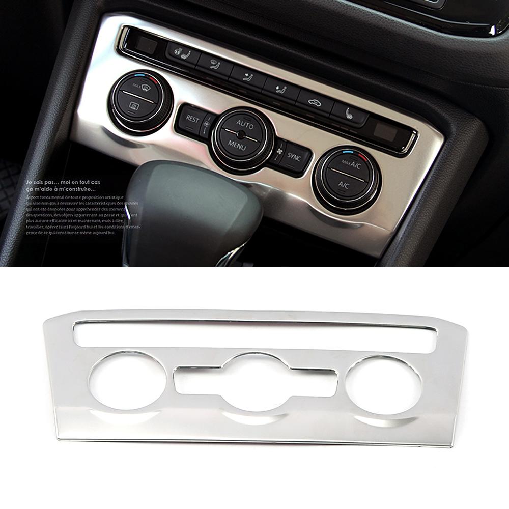 Für Volkswagen VW Tiguan MK2 2017- Edelstahl Innenzubehör Mittelkonsole mattsilberne Dekoration