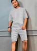 Men's Summer Sports Multi-Pocket Casual Shorts & Trendy Short Sleeve Set