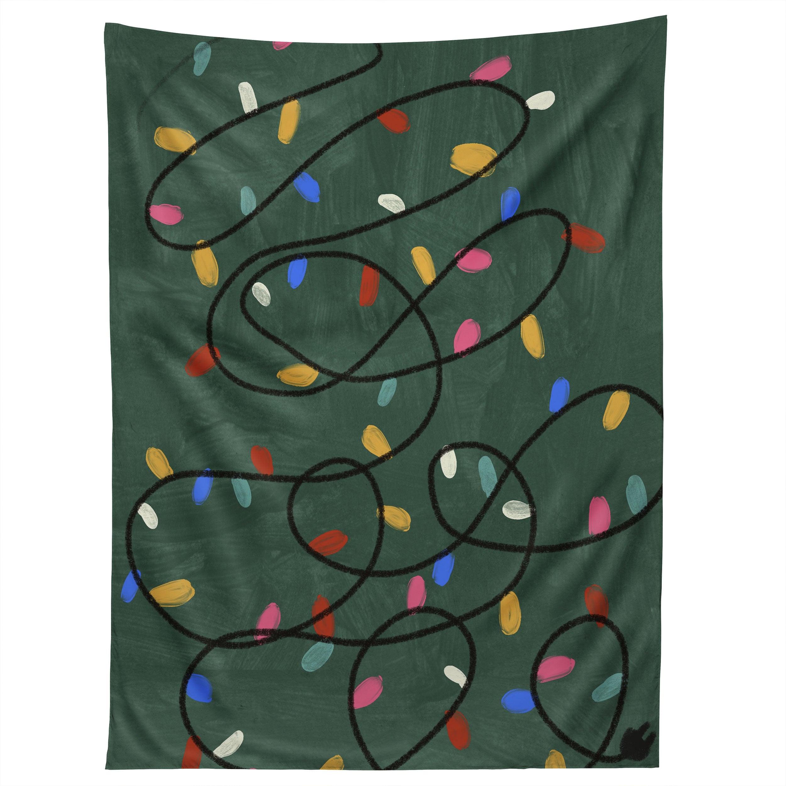 CHRISTMAS FAIRY LIGHTS tapestry 75x100