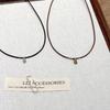Simple Black Rope Bear Necklace: Cute, Luxury Gold & Silver Bear Clavicle Chain for Women.