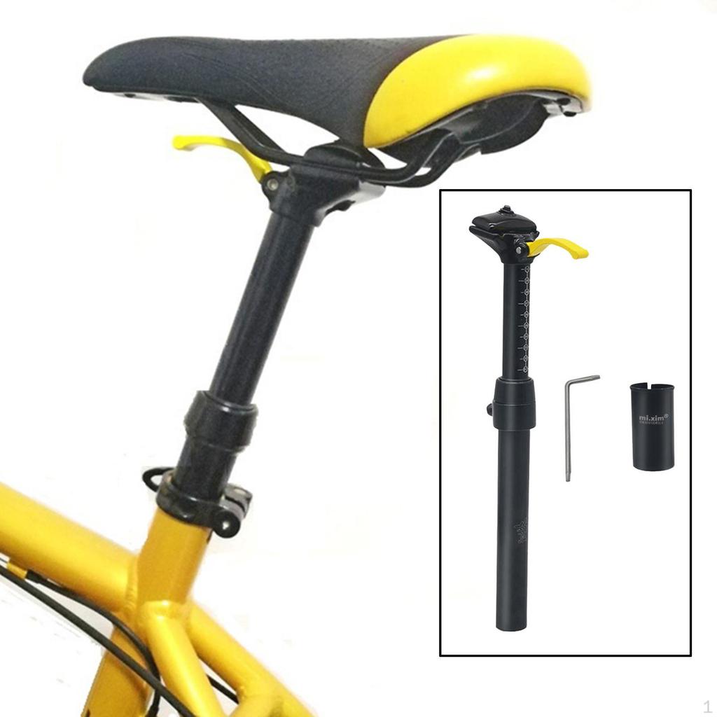 375mm Adjustable Seatpost MTB BMX Road Sizes Seat Post Saddle Support Tube Pillar Fix Cycle