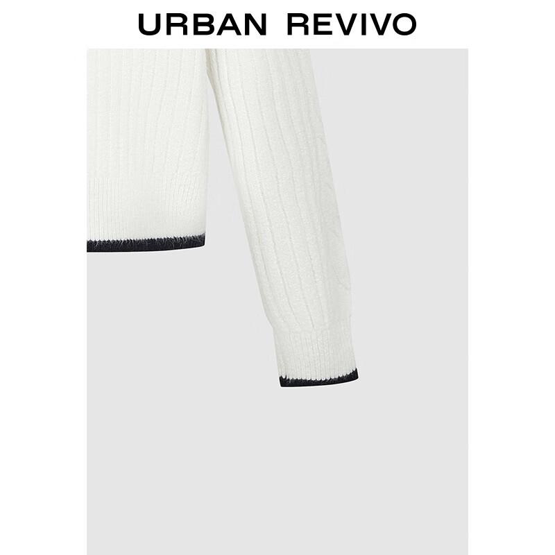 Women's Color-Block Half-Zip Knit Sweater