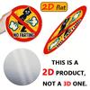 Round Aluminum Sign 20cm Odor Protection Metal Wall Poster for Restaurant