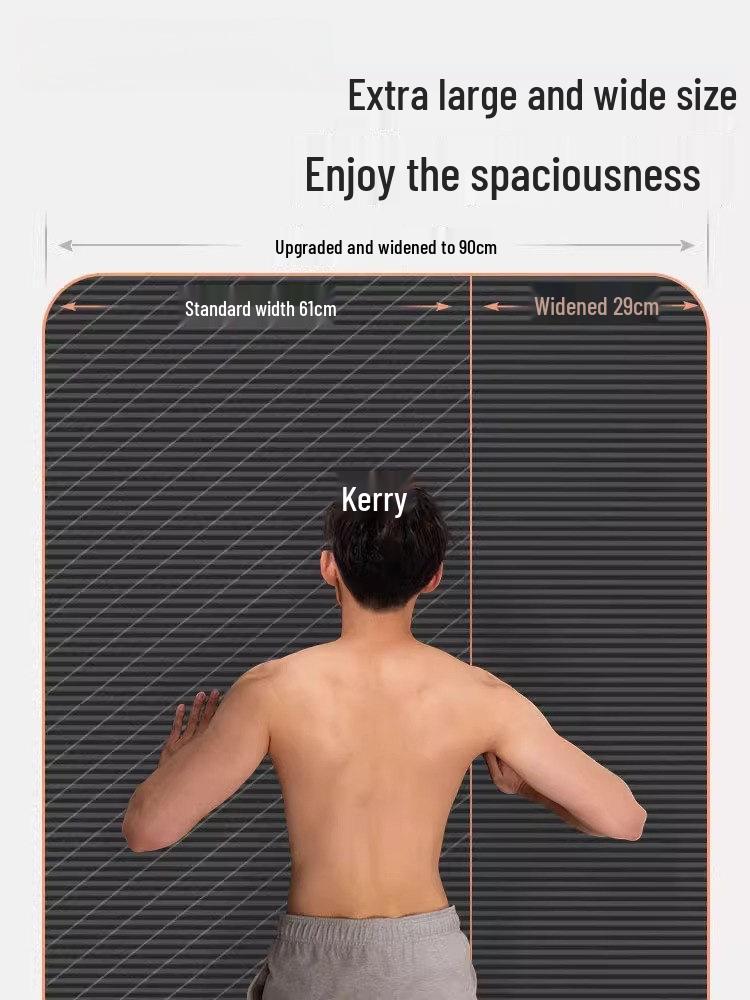 Men's Extra Thick Non-Slip Yoga Mat for Beginners - Wide & Long for Home Fitness