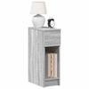 VidaXL Bedside Tables with Drawer 2 Pcs Sonoma Grey 20x36x60 Cm, Side Table, Bed Cabinet, Side Table for the 858706