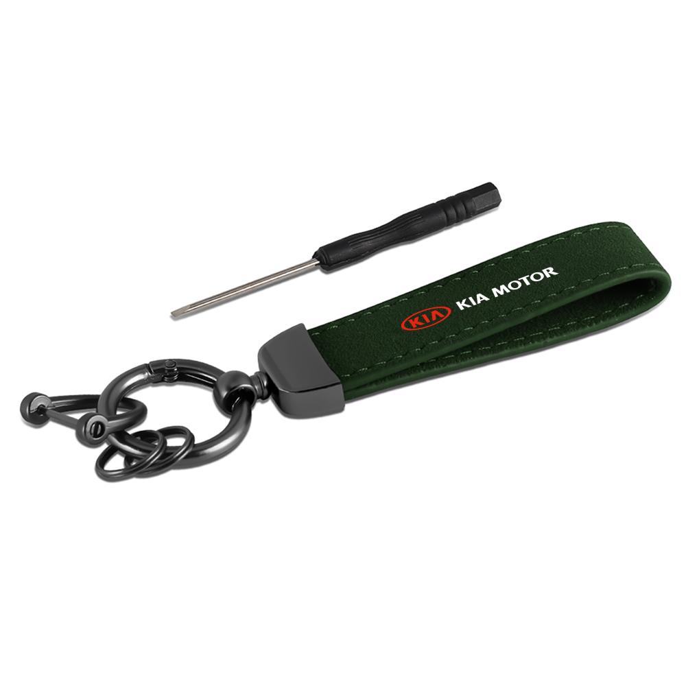 2026 Het Bilklistermärke 1st Mocka Nyckelring Hästskospänne Nyckelring Bilnyckelringar För KIA KN EV6 Stinger RIO Sorento Picanto Ceed